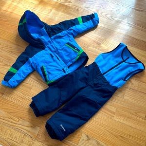Blue Columbia Snow Pants and Snow Jacket 3T